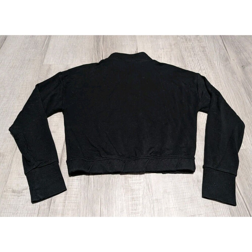 Gymshark Pippa Pullover Sweater Womens Small Black Crop Cropped Sweatshirt - Picture 7 of 9